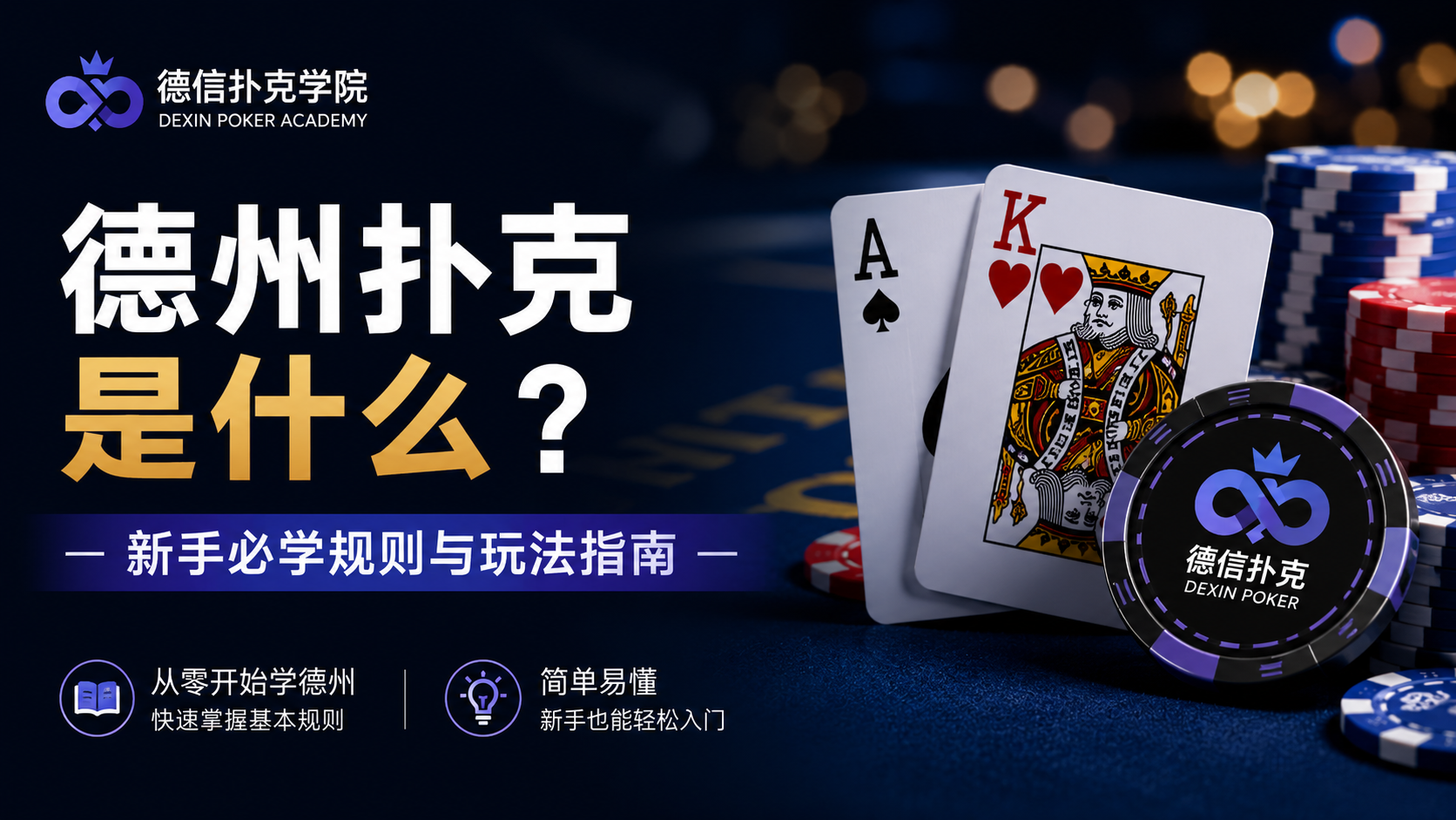 德州扑克是什么？新手必学规则与玩法指南，系统讲解德州扑克规则、游戏流程、下注方式与基础玩法知识